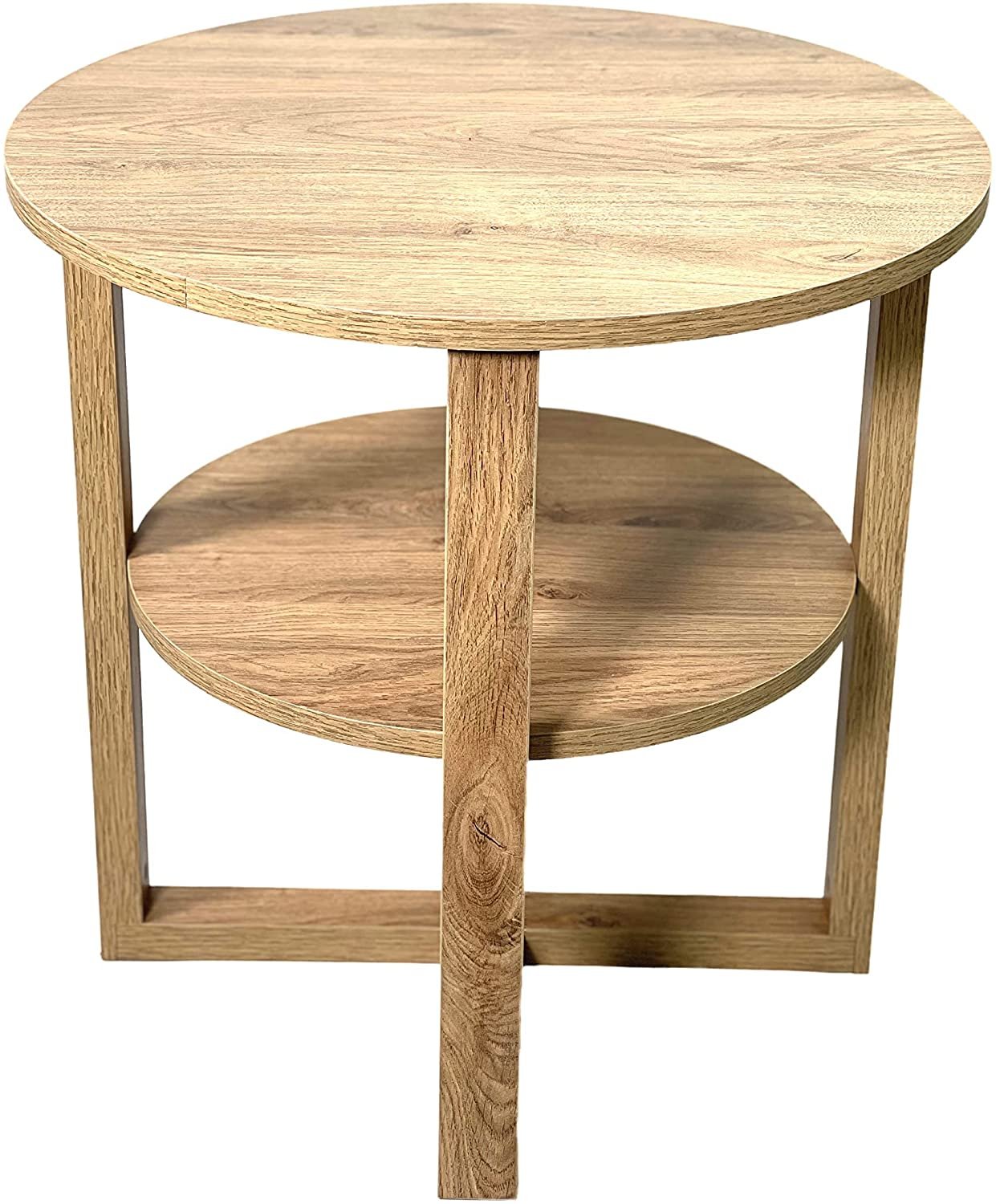 Solid Wood Oak Effect Side Table Coffee Wine Hallway Furniture Dylex