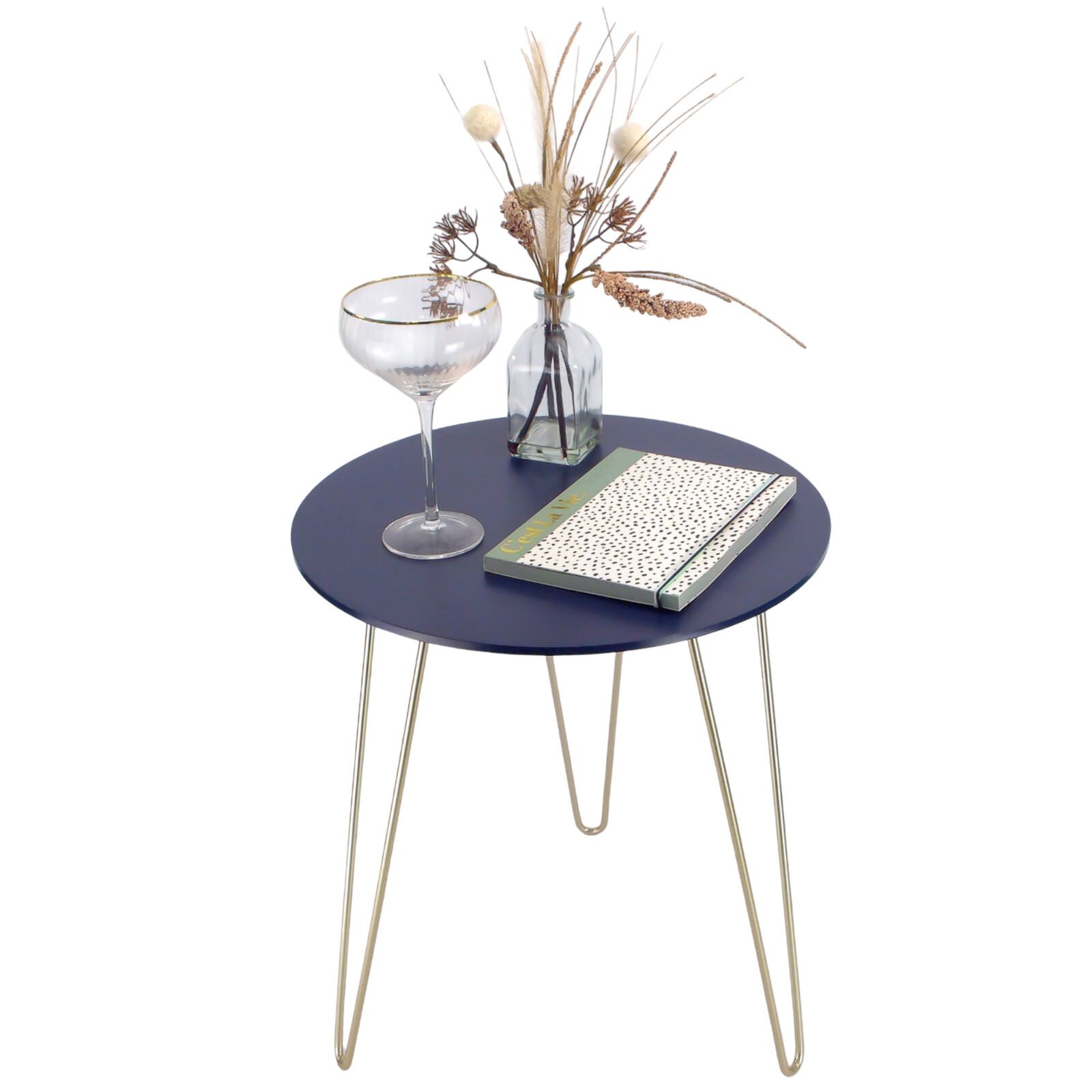 Malvern Side Table Navy & Gold Dylex