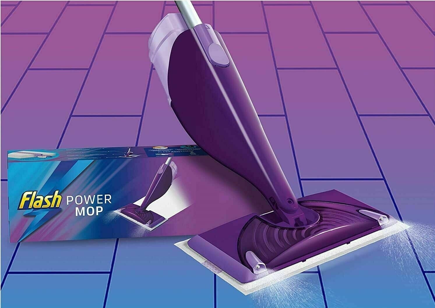 Flash Power Mop Starter Kit Dual Spray Mop For Any Type Of Floor OR ...